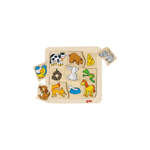 1 Goki - Puzzel Wie eet wat?