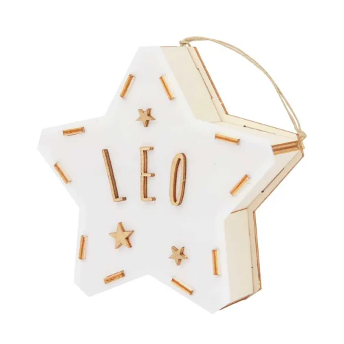 Houten lampje Ster
