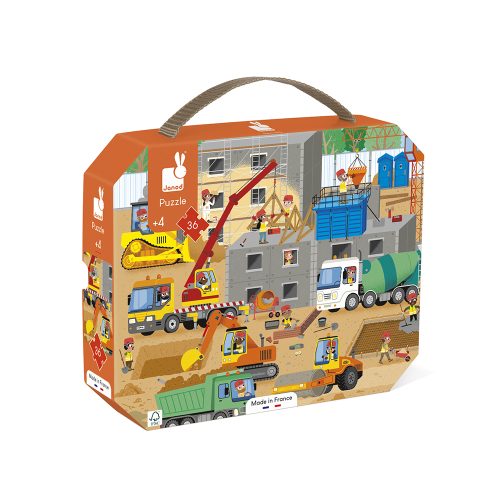 Janod Puzzel – Op de Bouwplaats