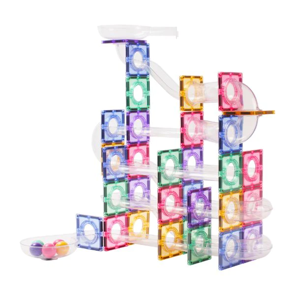 Coblo Knikkerbaan - Pastel - 100 Stuks