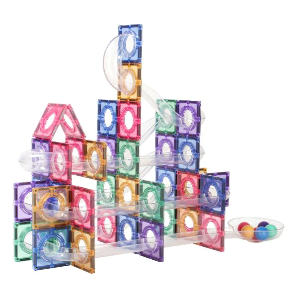 Coblo Knikkerbaan - Pastel - 100 Stuks