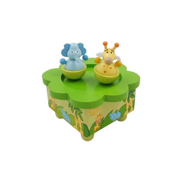 Muziekdoos dansende olifant/giraffe