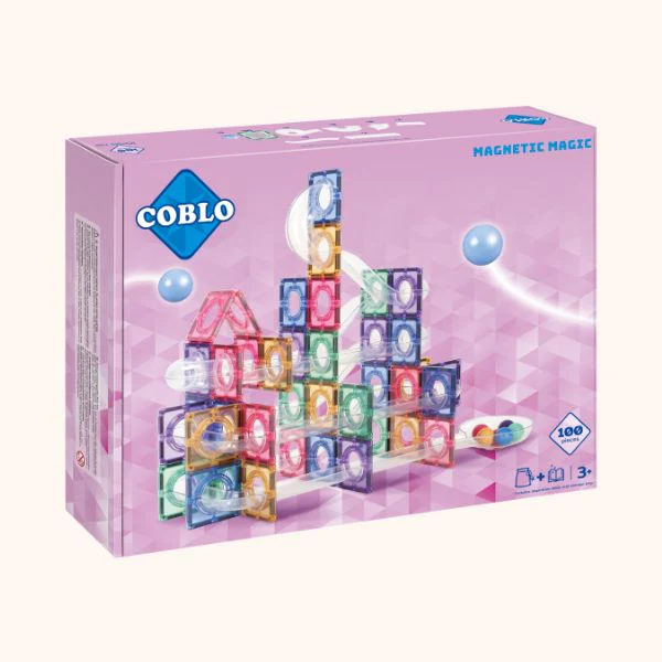 Coblo Knikkerbaan - Pastel - 100 Stuks