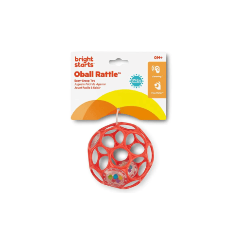 3-17-4.png Oball Rattle Easy-Grasp Toy - Rood