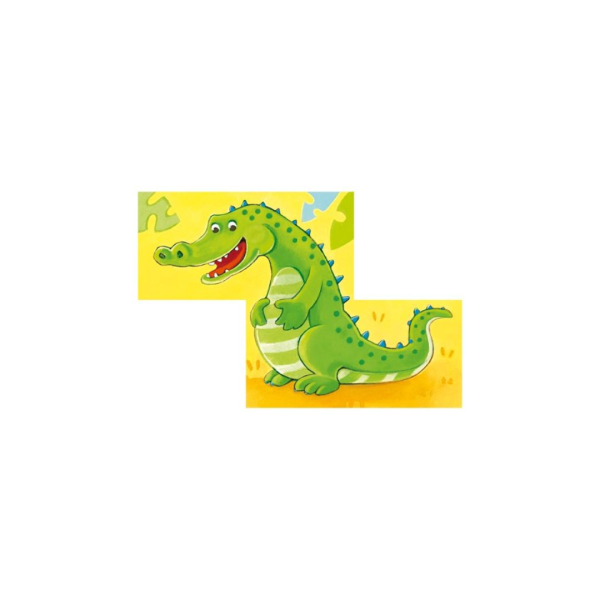 Goki - Wilde dieren kubus puzzel